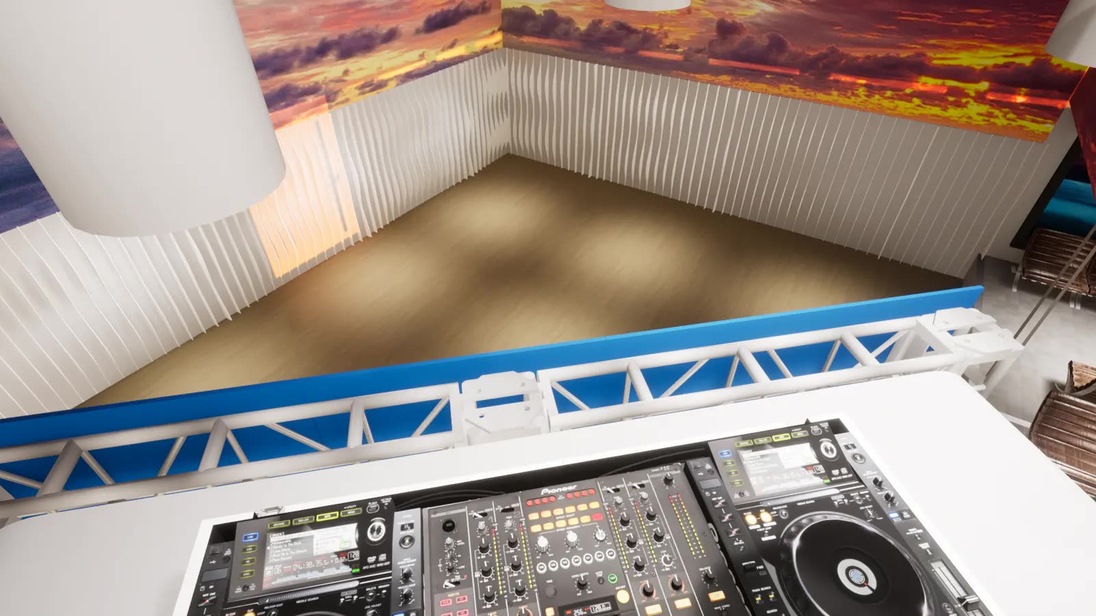 3D interior visualization of the Dallas nightclub concept — image 8 of 14.