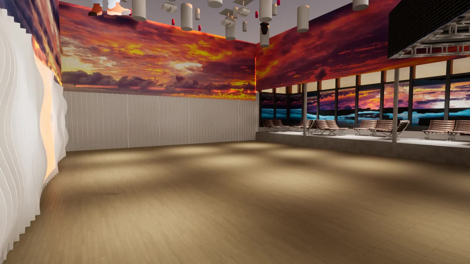 3D interior visualization of the Dallas nightclub concept — image 10 of 14.