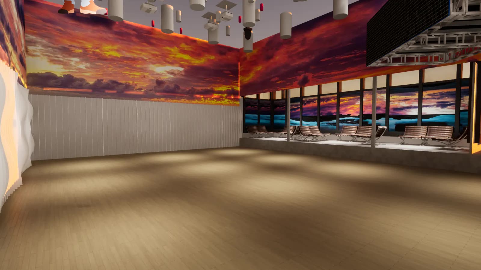 3D interior visualization of the Dallas nightclub concept — image 11 of 14.