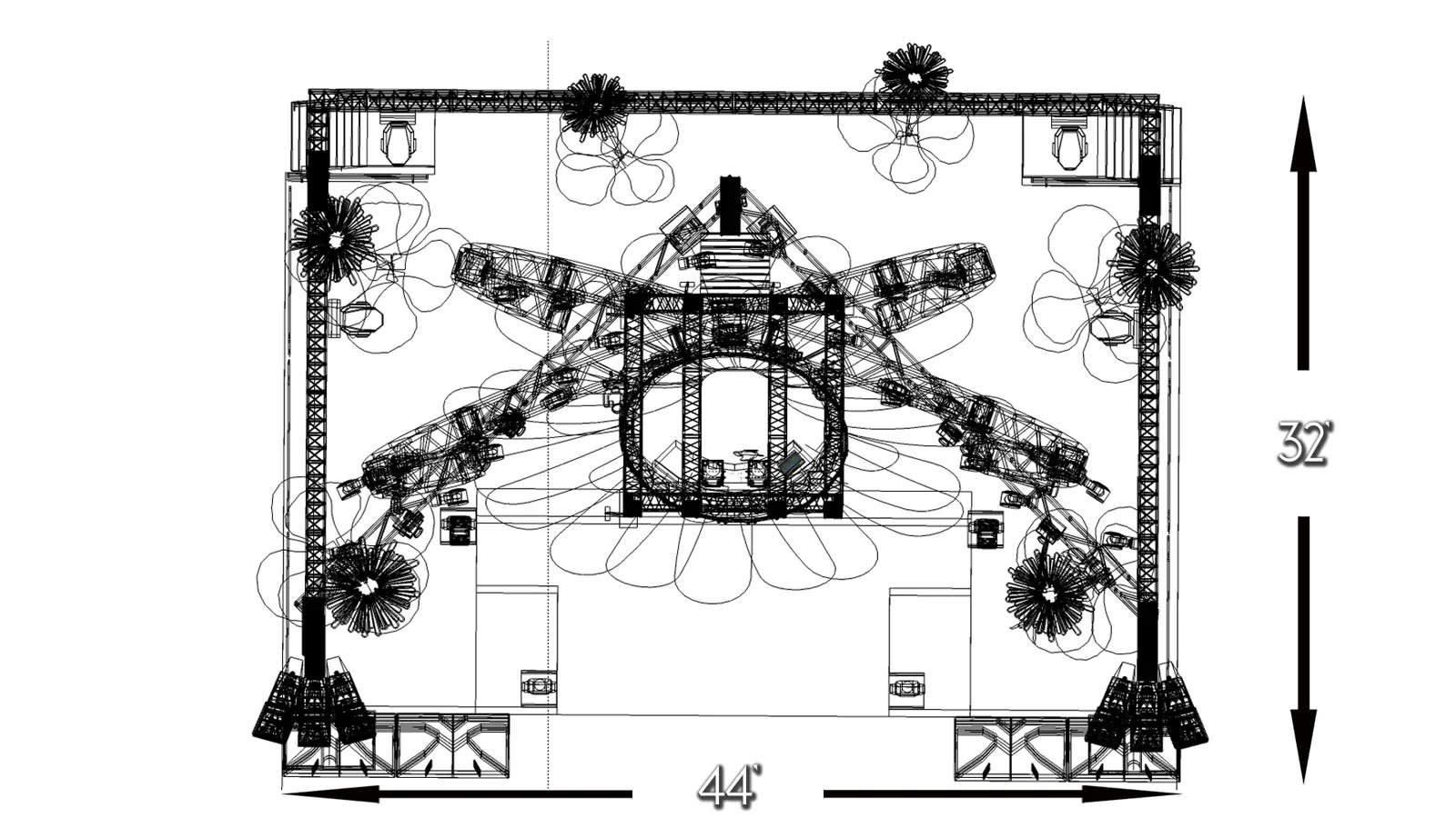 3D concept render of the EDC festival stage design — image 8 of 11.