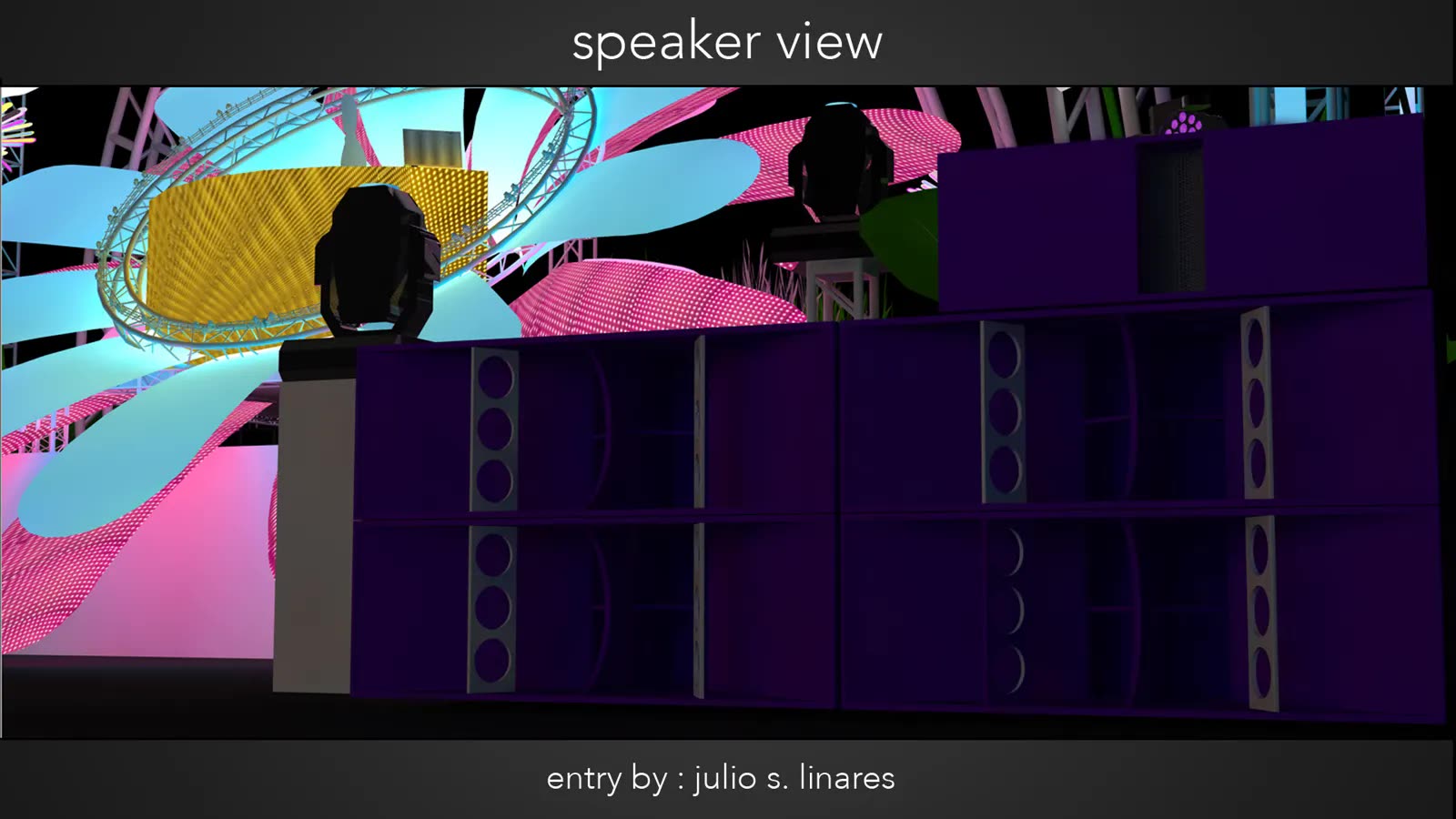 3D concept render of the EDC festival stage design — image 11 of 11.